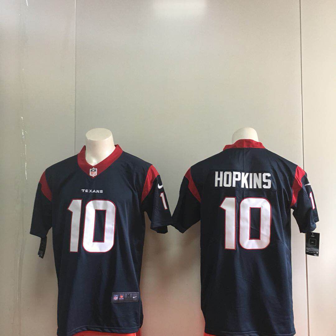 Men Houston Texans 10 Hopkins Blue Nike Vapor Untouchable Limited NFL Jerseys
